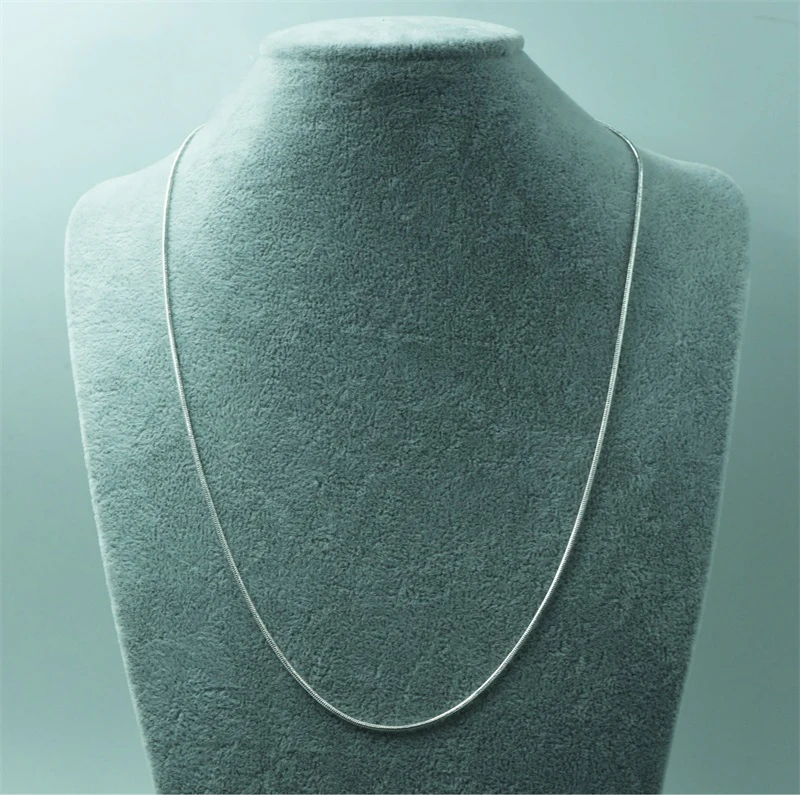 YANHUI Full Size 16-38inch Classic Basic Chain Thin 1MM 925 Sterling Silver Lobster Clasp Necklace Fine Jewelry for Women | Украшения и