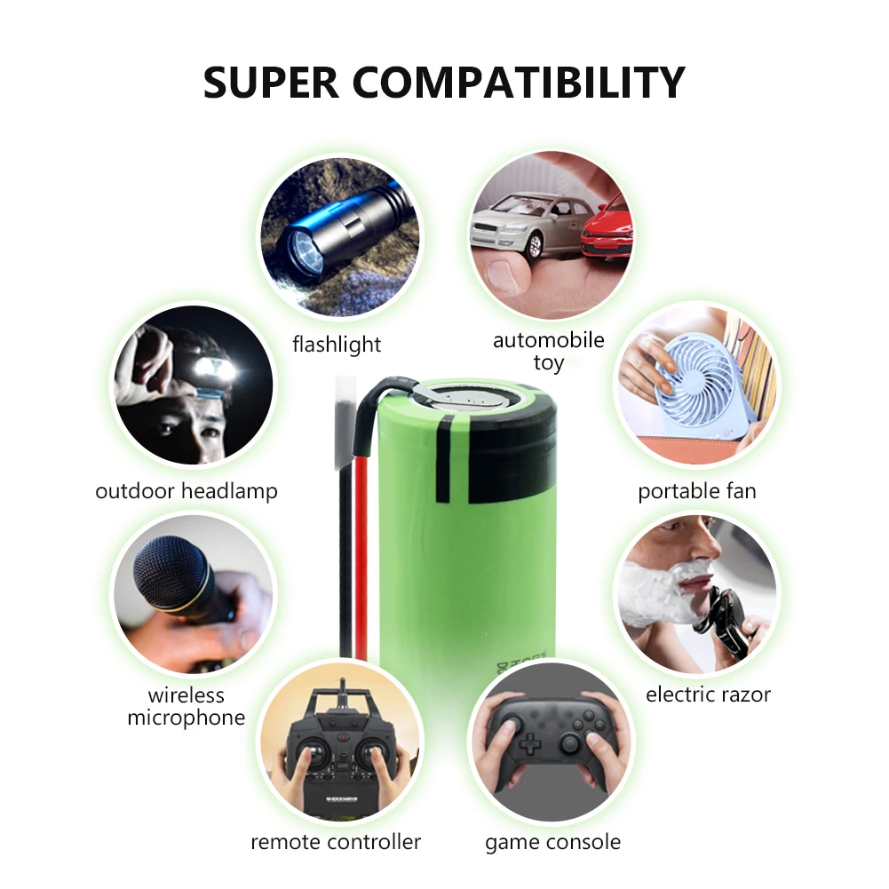 YCDC High Drain 18650 NCR18650B Rechargeable Li-ion Lithium Battery 3.7V 3400mAh For Flashlight Batteries With Wire Recargables
YCDC High Drain 18650 NCR18650B Rechargeable Li-ion Lithium Battery 3.7V 3400mAh For Flashlight Batteries With Wire Recargables