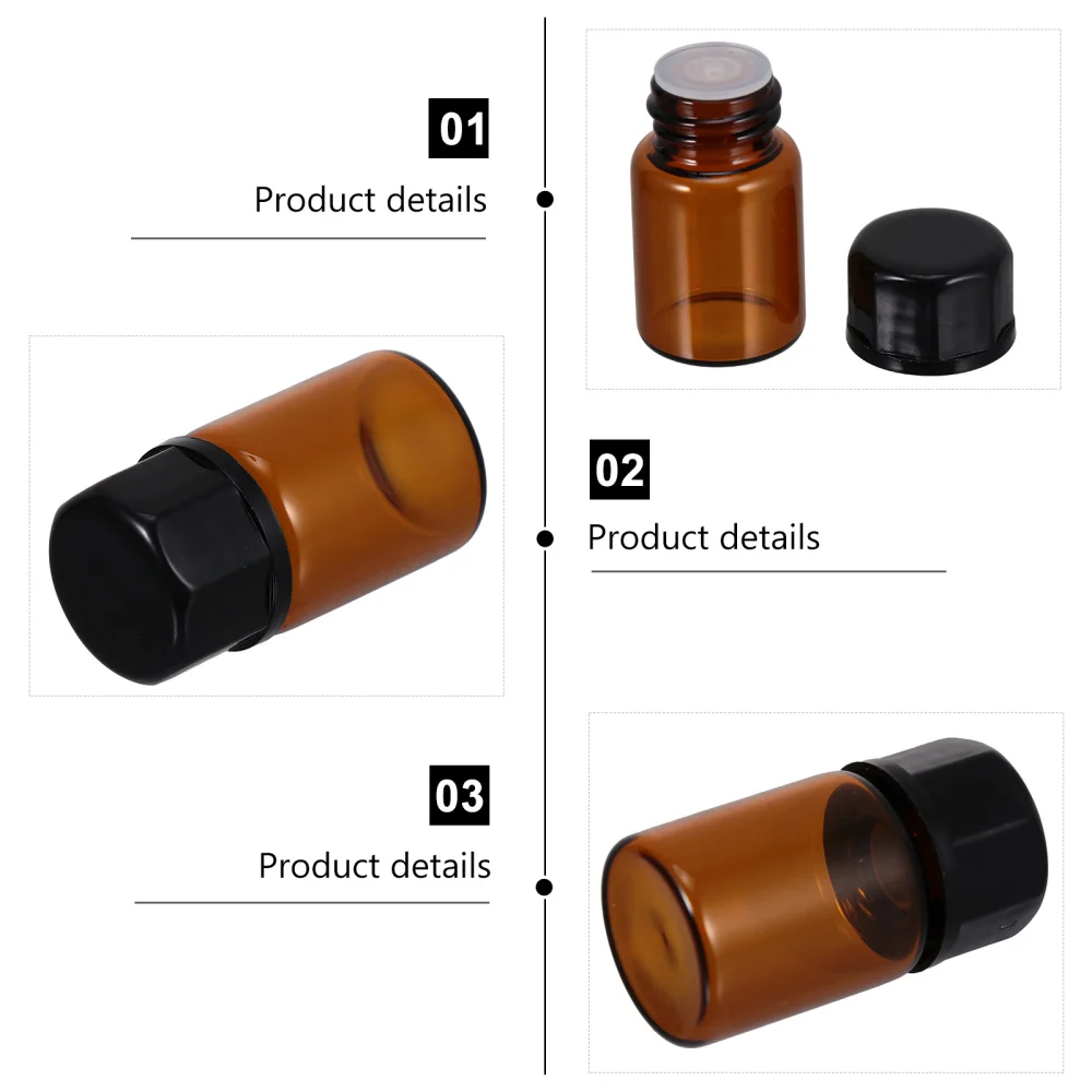 50pcs 2ml Glass Essential Oil Bottles Cosmetic Liquid Containers Reagent Bottles
50pcs 2ml Glass Essential Oil Bottles Cosmetic Liquid Containers Reagent Bottles