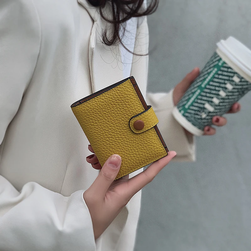 Genuine Leather Wallet Women Colorful Cute Small Folding Photo Wallet Women Coin Holder Carteira Feminina Ladies Purse DE60NQB
Genuine Leather Wallet Women Colorful Cute Small Folding Photo Wallet Women Coin Holder Carteira Feminina Ladies Purse DE60NQB