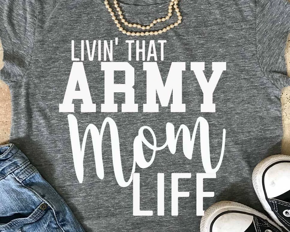 Livin That Army Mom Life t-shirt fashion mother days gift tee slogan grunge aesthetic cotton funny vintage shirt goth top K796
Livin That Army Mom Life t-shirt fashion mother days gift tee slogan grunge aesthetic cotton funny vintage shirt goth top K796