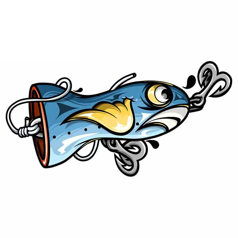 Creative Fine Decal Fishing Lure Car Stickers Vinyl Waterproof Decal Laptop Trunk Car Warp Custom Printing Window Decal Kk13*9cm
Creative Fine Decal Fishing Lure Car Stickers Vinyl Waterproof Decal Laptop Trunk Car Warp Custom Printing Window Decal Kk13*9cm