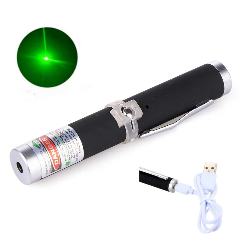 

Охотничий лазер USB Зеленая красная лазерная указка 711 5 мВт 532нм непрерывная линия Лазерный диапазон зеленый портативный одноточечный Звезд...