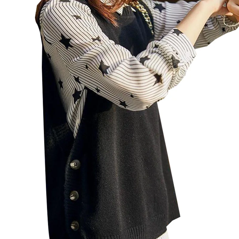 2021 Autumn Women Sleeveless Loose Round Neck Side Button Knitted Sweater Vest Oversize Korean Style Waistcoat Fashion Chic Tops
2021 Autumn Women Sleeveless Loose Round Neck Side Button Knitted Sweater Vest Oversize Korean Style Waistcoat Fashion Chic Tops