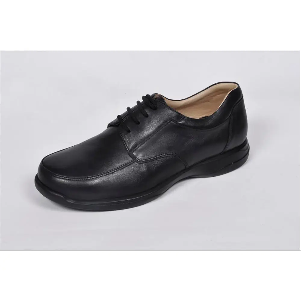 Мужские широкие кожаные туфли на шнуровке для диабетиков 
Мужские широкие кожаные туфли на шнуровке для диабетиков