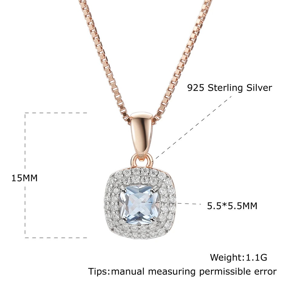 925 Sterling Silver Topaz Pendants Jewelry Rose Gold Plated Classic Created Gemstone Cushion Charm Women Accessory Special Gifts
925 Sterling Silver Topaz Pendants Jewelry Rose Gold Plated Classic Created Gemstone Cushion Charm Women Accessory Special Gifts