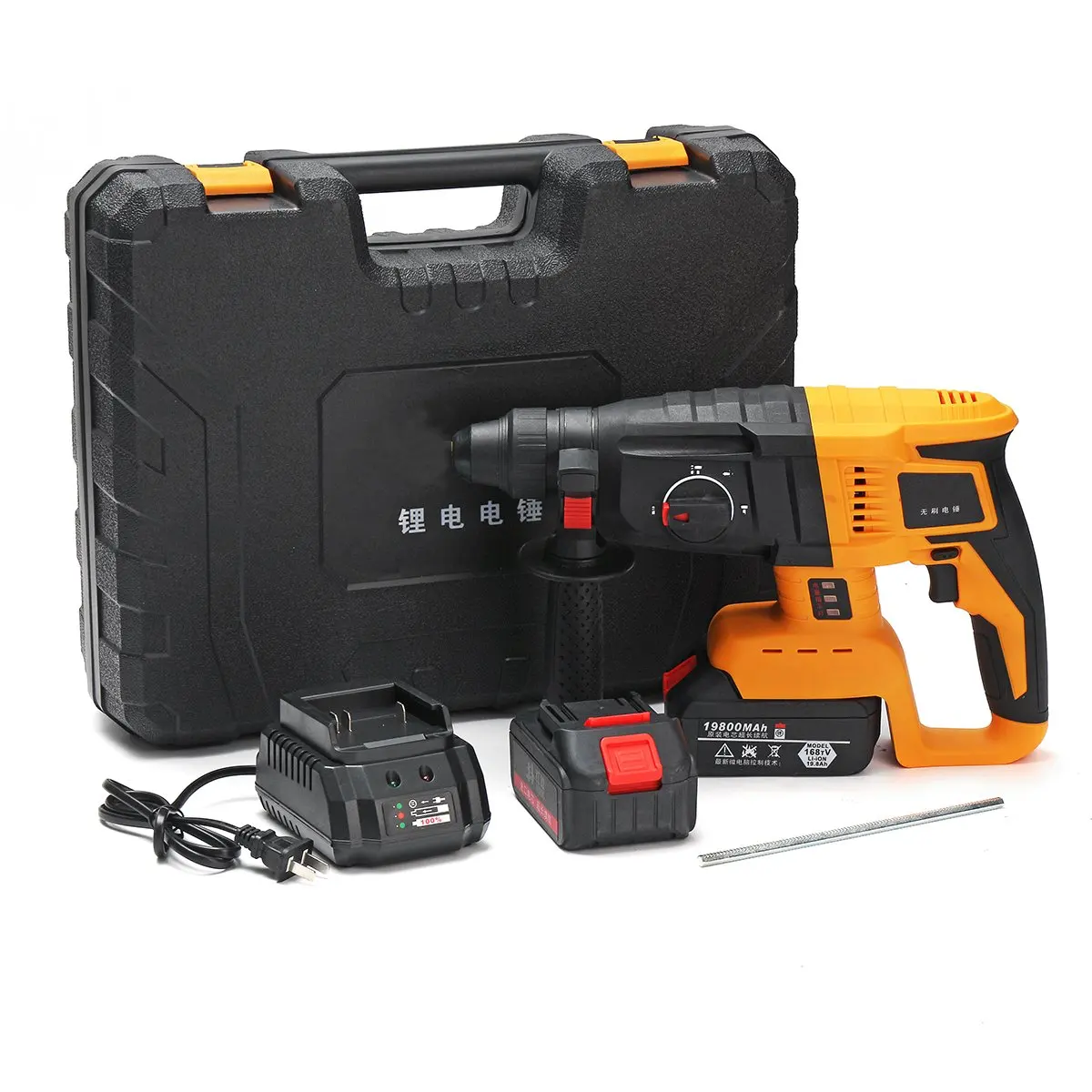 Industrial Multifunction Rechargeable 110-240V Electric Cordless Brushless Hammer Impact Power Drill with 1 or 2 Lithium Battery
Industrial Multifunction Rechargeable 110-240V Electric Cordless Brushless Hammer Impact Power Drill with 1 or 2 Lithium Battery
