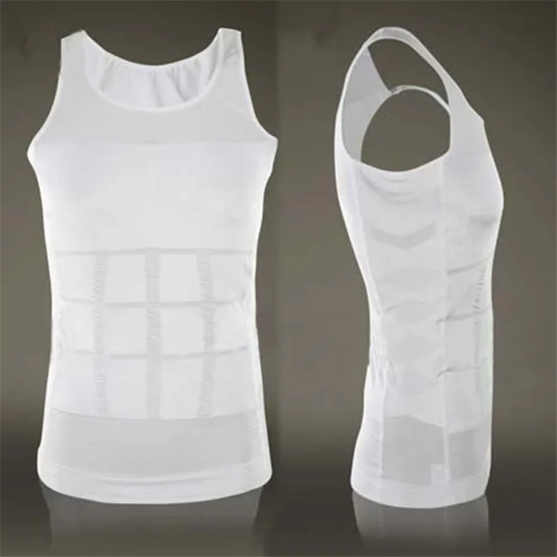 Men Body Shaper Vest Waist Trainer Slimming Underwear Chest Control Tummy Compression Undershirts Black White Tank Tops
Men Body Shaper Vest Waist Trainer Slimming Underwear Chest Control Tummy Compression Undershirts Black White Tank Tops