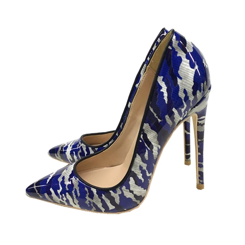 free shipping 2019 sexy fashion women lady blue black camo Patent Leather Poined Toes high heels shoes pumps single shoes 12cm 
free shipping 2019 sexy fashion women lady blue black camo Patent Leather Poined Toes high heels shoes pumps single shoes 12cm