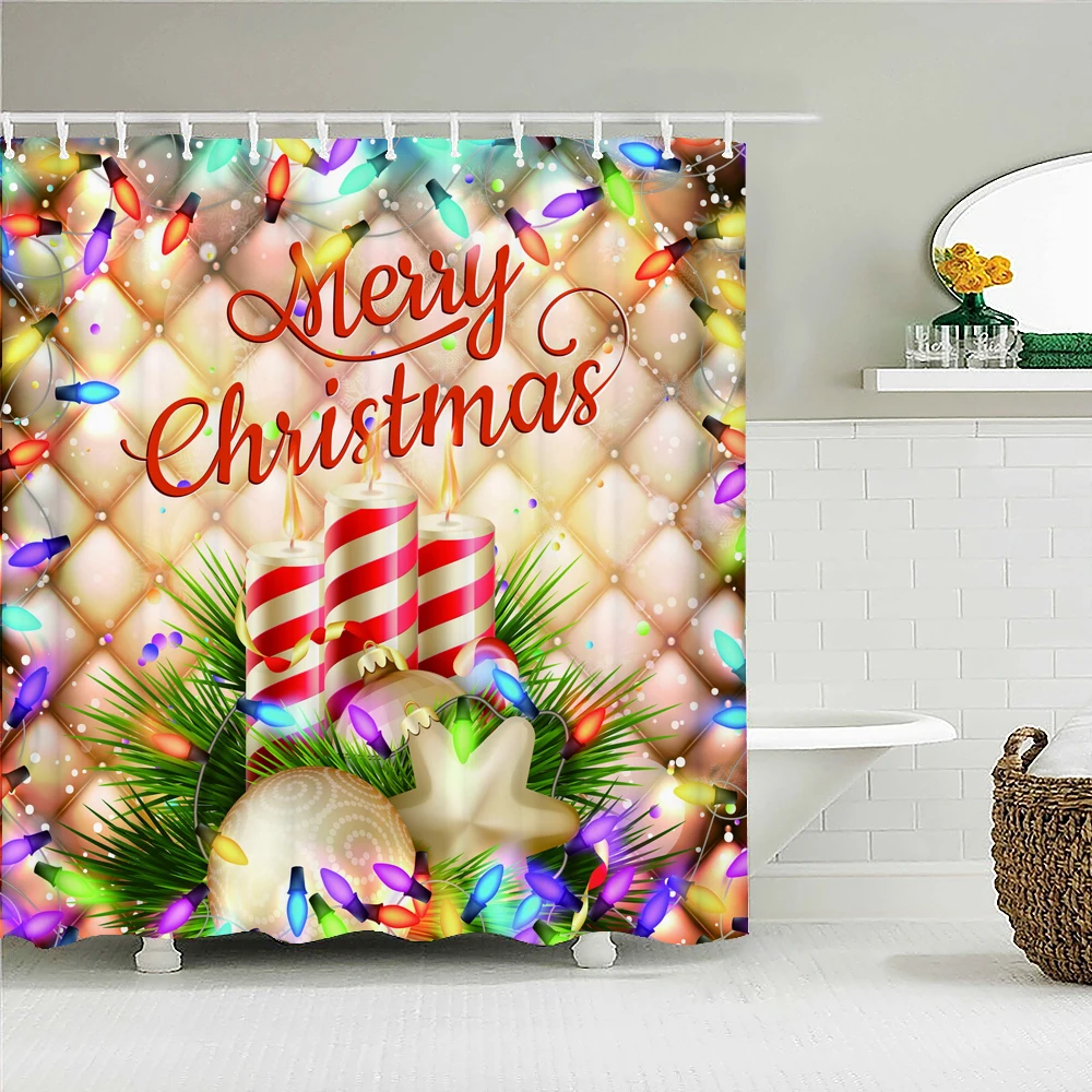 Christmas Shower Curtains Bathroom Curtain Santa Claus Christmas Tree Happy New Year Festival Decorate Waterproof Bath Curtain
Christmas Shower Curtains Bathroom Curtain Santa Claus Christmas Tree Happy New Year Festival Decorate Waterproof Bath Curtain