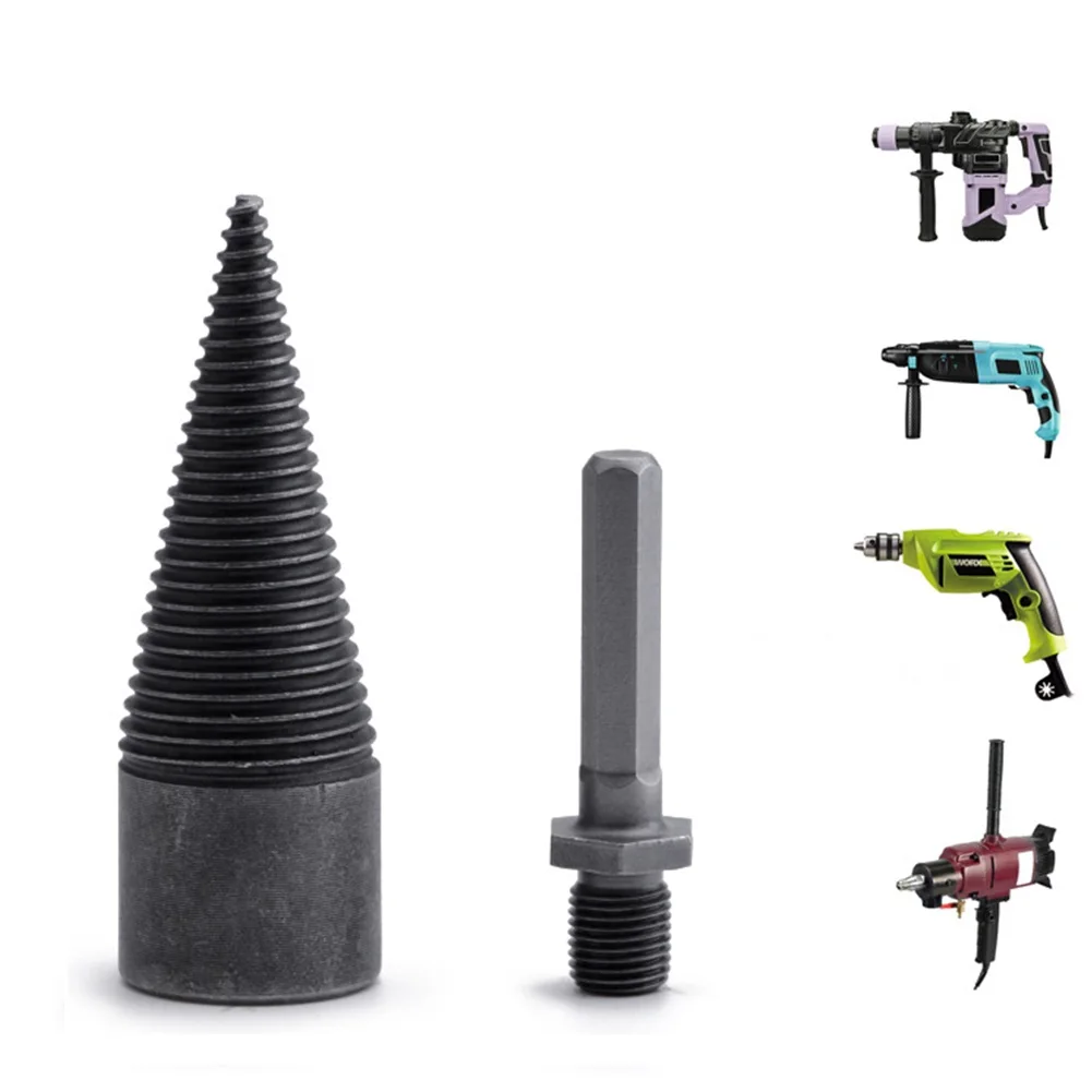 Firewood Drill Bit 32mm/42mm HSS Firewood Splitter Drill Bit Round Hex Angle Shank Wood Split Cone Drill Bit Woodworking Tools
Firewood Drill Bit 32mm/42mm HSS Firewood Splitter Drill Bit Round Hex Angle Shank Wood Split Cone Drill Bit Woodworking Tools