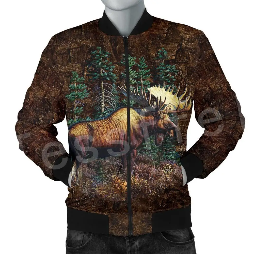 Tessffel Deer Hunting Aniaml Hunter Moose Elk Camo NewFashion 3DPrint Streetwear Winter Funny Warm Coat Zipper/Bomber Jacket A-2
Tessffel Deer Hunting Aniaml Hunter Moose Elk Camo NewFashion 3DPrint Streetwear Winter Funny Warm Coat Zipper/Bomber Jacket A-2