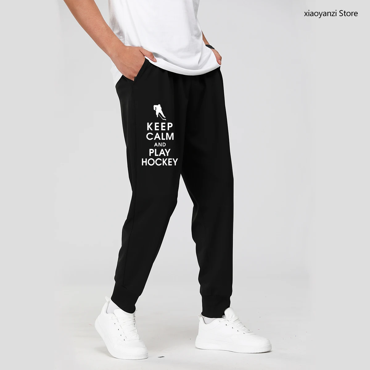 Keep Calm and Play Hockey Printed Men's Sweatpants For Men 2021 New Sports Long Pants Casual Fitness Trousers Camisetas Hombre
Keep Calm and Play Hockey Printed Men's Sweatpants For Men 2021 New Sports Long Pants Casual Fitness Trousers Camisetas Hombre