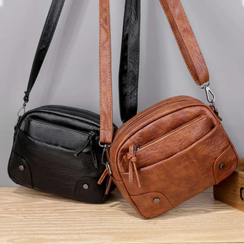 Women Vintage Simple Shoulder Bags Small PU Leather Handbag Crossbody Phone Purse Pack Soft Falp Messenger Bags
Women Vintage Simple Shoulder Bags Small PU Leather Handbag Crossbody Phone Purse Pack Soft Falp Messenger Bags
