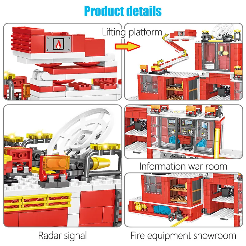 1143pcs Police Firefighter Figure Building Blocks Compatible City Reload Truck to Move Truck Car Bricks Toy for Children
1143pcs Police Firefighter Figure Building Blocks Compatible City Reload Truck to Move Truck Car Bricks Toy for Children