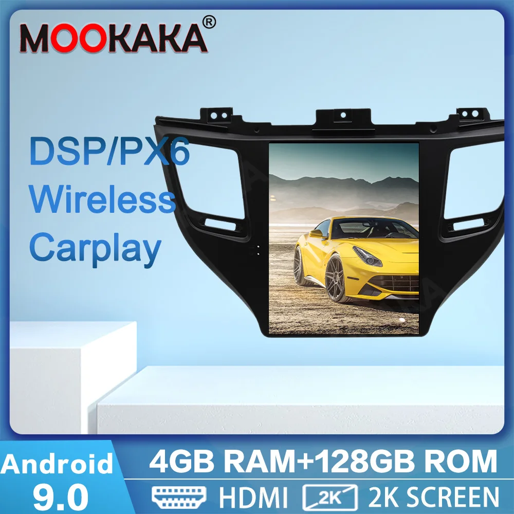 Автомобильный мультимедийный DVD-плеер PX6, Android 9,0, 4 + 128 ГГц, сенсорный экран, GPS-навигация для Hyundai Tuscon 2015-2018, стерео головное устройство
Автомобильный мультимедийный DVD-плеер PX6, Android 9,0, 4 + 128 ГГц, сенсорный экран, GPS-навигация для Hyundai Tuscon 2015-2018, стерео головное устройство