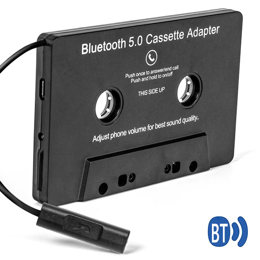 Universal Bluetooth-compatible Cassette Adapter Converter Car Tape AAC MP3 SBC Stereo Player AUX Music Audio with Mic
Universal Bluetooth-compatible Cassette Adapter Converter Car Tape AAC MP3 SBC Stereo Player AUX Music Audio with Mic