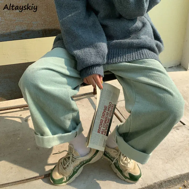 Pants Women Corduroy Korean Style Solid Teenagers Warm Retro Harajuku Street Wear Couples Ins Soft Loose Wide Leg Trousers Baggy
Pants Women Corduroy Korean Style Solid Teenagers Warm Retro Harajuku Street Wear Couples Ins Soft Loose Wide Leg Trousers Baggy