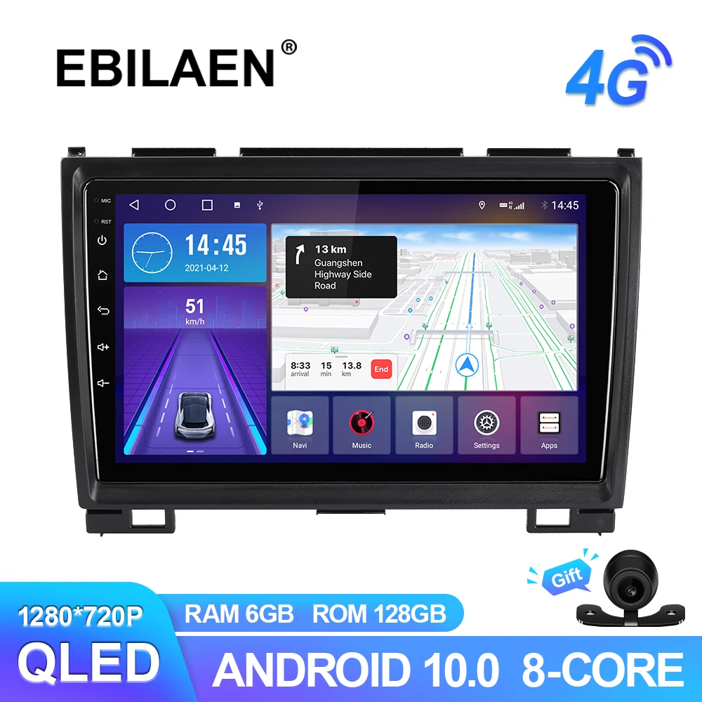 EBILAEN Android 10.0 Car Radio For GREAT WALL Haval H3 H5 2011 - 2016 Multimedia GPS Navigation Headunit 6G 128G QLED RDS Camera
EBILAEN Android 10.0 Car Radio For GREAT WALL Haval H3 H5 2011 - 2016 Multimedia GPS Navigation Headunit 6G 128G QLED RDS Camera