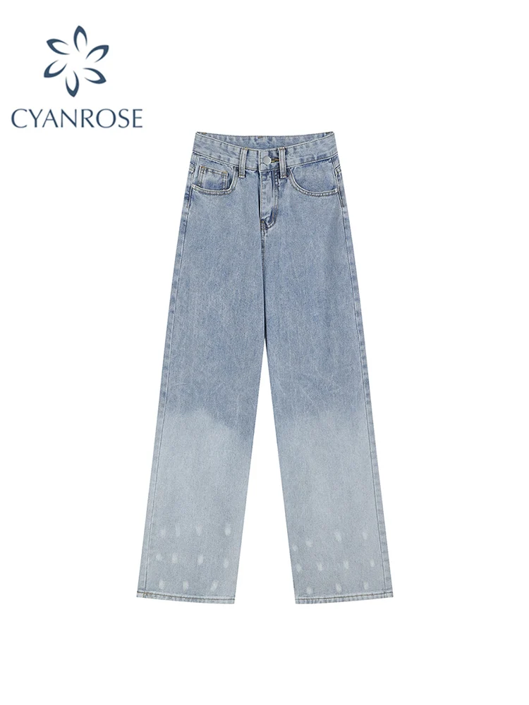 Autumn Vintage Washed Gradient Women Jeans Baggy Casual Wide Leg Denim Pants Street Female Fashion Oversized High Waist Trousers
Autumn Vintage Washed Gradient Women Jeans Baggy Casual Wide Leg Denim Pants Street Female Fashion Oversized High Waist Trousers