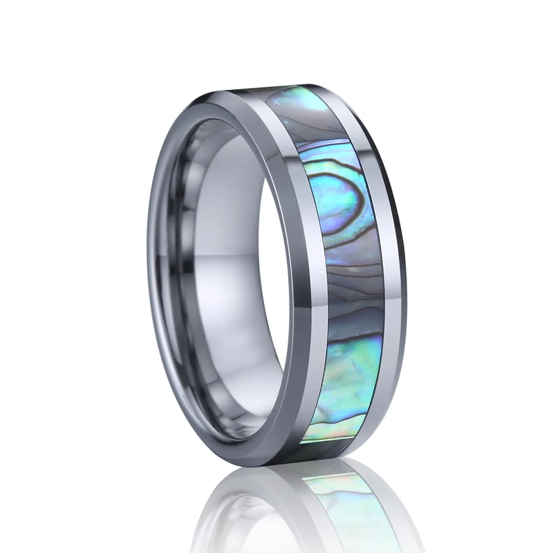 Classic 8mm abalone Shell tungsten carbide rings for men and women island style wholesale jewelry factory
Classic 8mm abalone Shell tungsten carbide rings for men and women island style wholesale jewelry factory