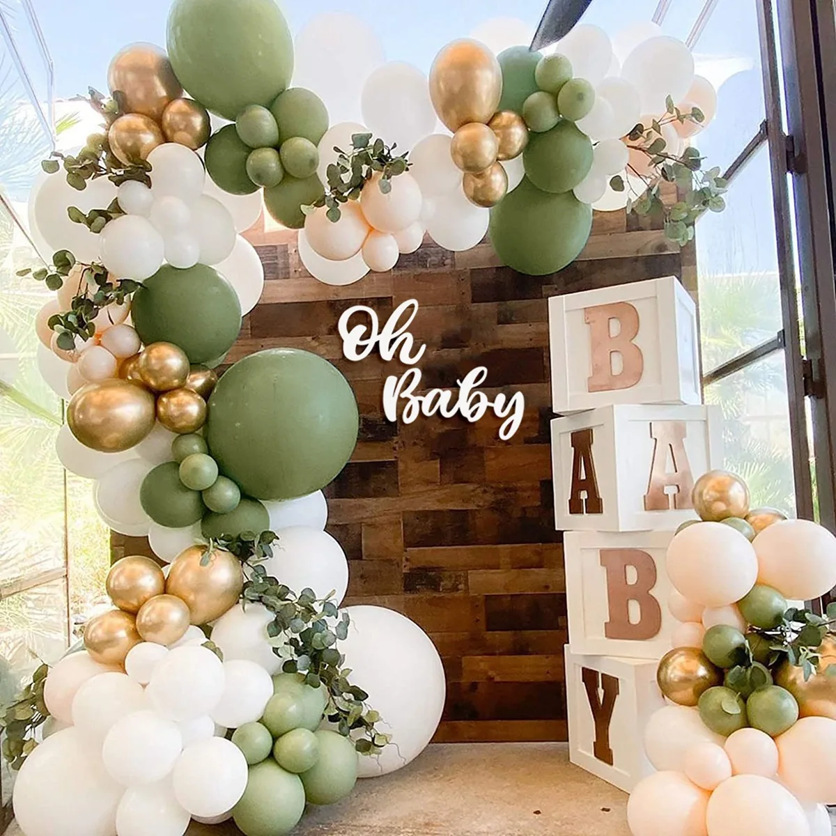 Green And Gold Latex Balloon Chain Baby Shower Wedding Decor Birthday Party Balon Jungle Safari Party Balon Dinosaur Theme Decor
Green And Gold Latex Balloon Chain Baby Shower Wedding Decor Birthday Party Balon Jungle Safari Party Balon Dinosaur Theme Decor