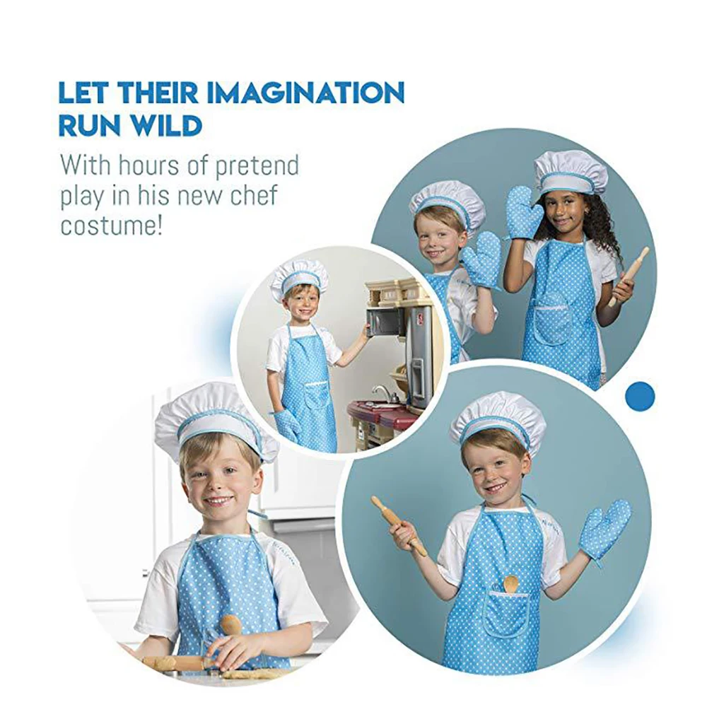 Kid Baking Set Blue Portable Non-Toxic Kid Apron Kit Girls Kitchen Toys Role Play Children Costume Pretend Role Play
Kid Baking Set Blue Portable Non-Toxic Kid Apron Kit Girls Kitchen Toys Role Play Children Costume Pretend Role Play