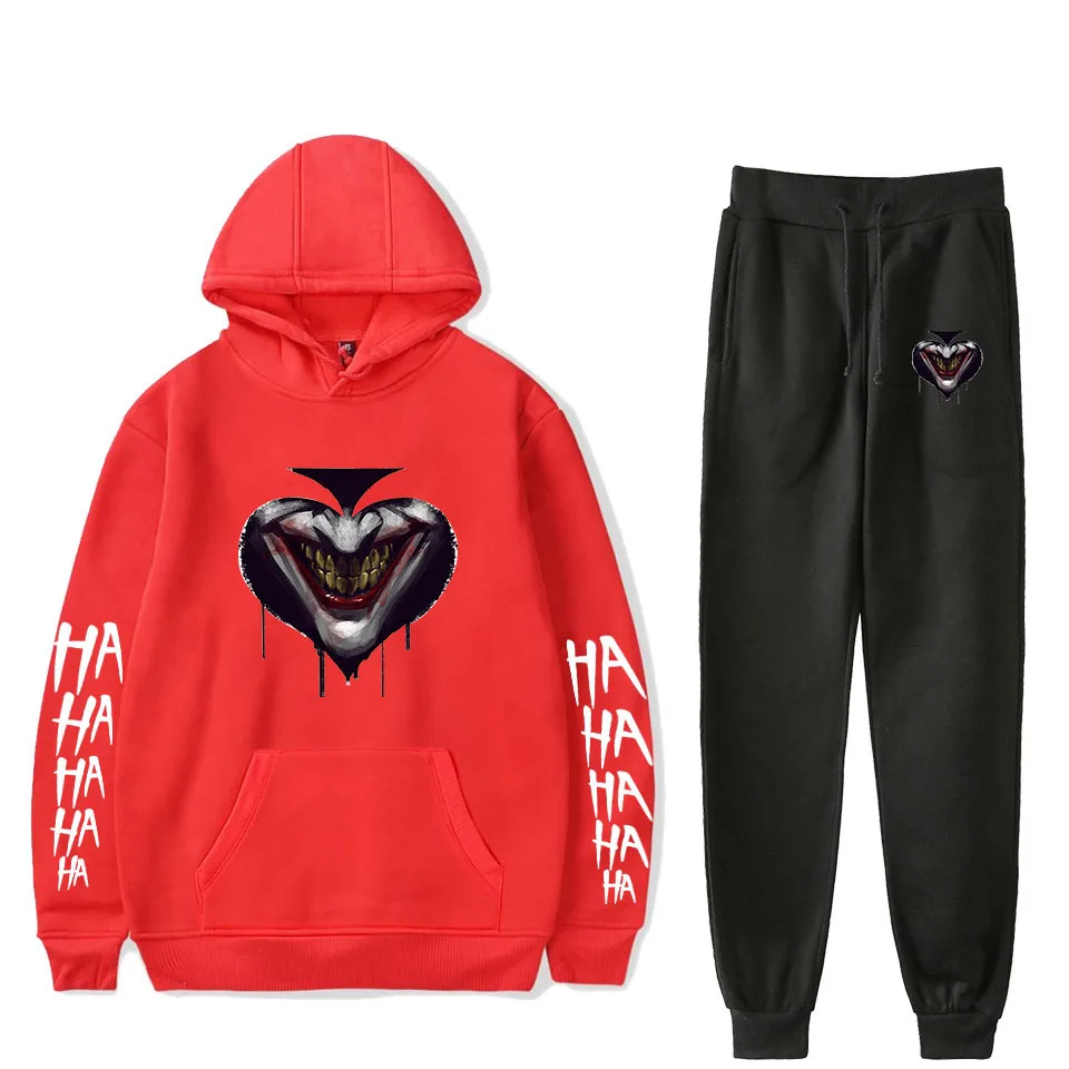 Funny Joker Ha Ha Two Piece Set Casual Hoodies Sweatshirt Set Unisex Hip Hop Sports Autumn And Winter Fashion Two Piece Set
Funny Joker Ha Ha Two Piece Set Casual Hoodies Sweatshirt Set Unisex Hip Hop Sports Autumn And Winter Fashion Two Piece Set
