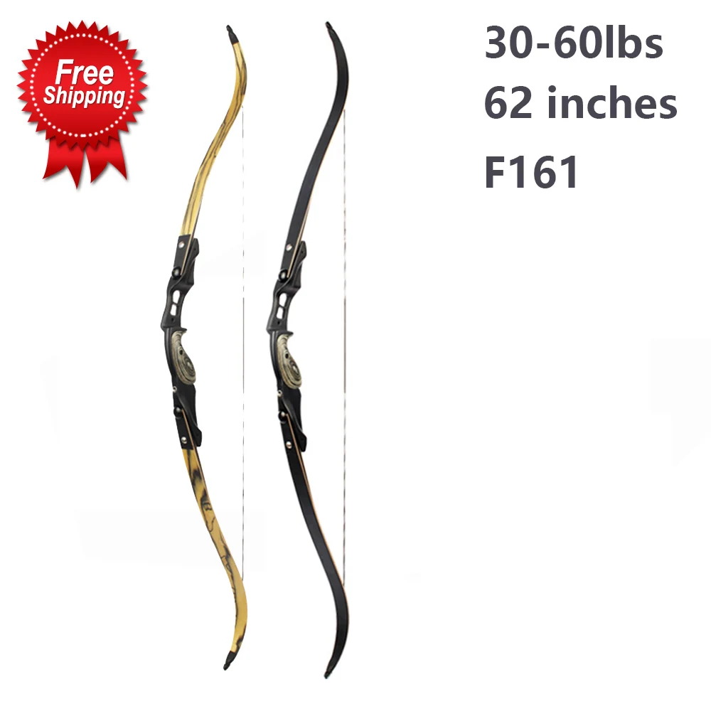 62 inches American Recurve Bow 30-60lbs Limbs IBO 190FPS with 17 inches Riser with Accessories for Archery Bow Hunting Shooting
62 inches American Recurve Bow 30-60lbs Limbs IBO 190FPS with 17 inches Riser with Accessories for Archery Bow Hunting Shooting