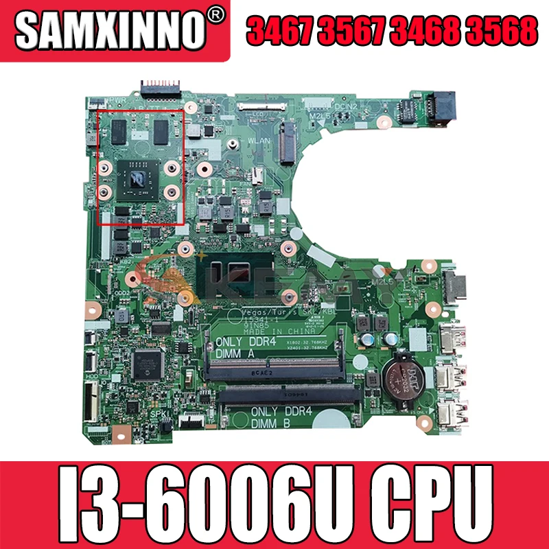 Akemy I3-6006U для Dell Vostro 3467 3567 3468 3568 Материнская плата ноутбука 15341-1 91N85 CN-012F2T 12F2T материнская плата 100% тестирование
Akemy I3-6006U для Dell Vostro 3467 3567 3468 3568 Материнская плата ноутбука 15341-1 91N85 CN-012F2T 12F2T материнская плата 100% тестирование