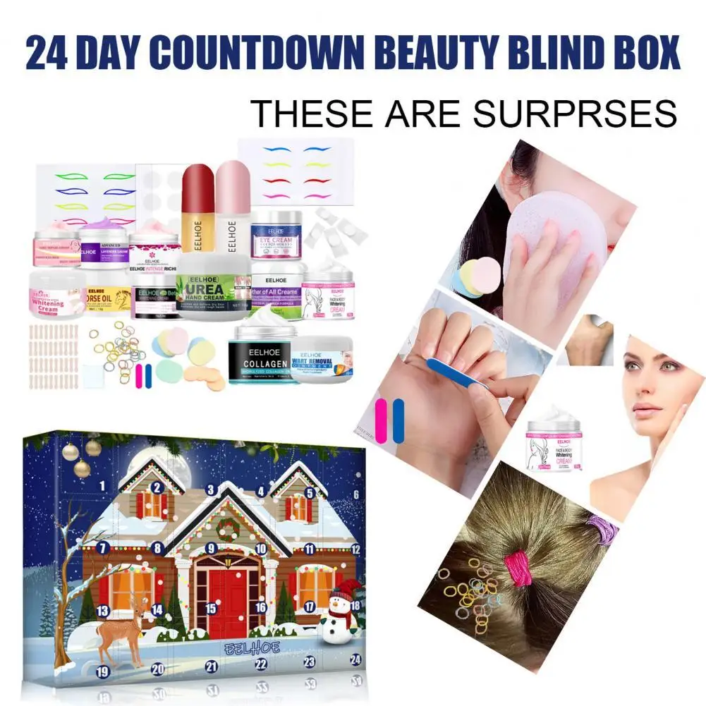 Safe Makeup Blind Box Interesting Eye-Catching Beauty Advent Calendar Beauty Blind Box 24Pcs/Set
Safe Makeup Blind Box Interesting Eye-Catching Beauty Advent Calendar Beauty Blind Box 24Pcs/Set
