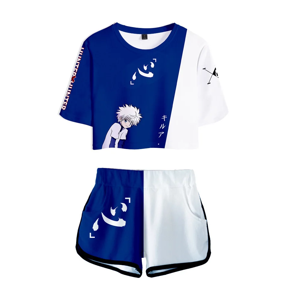 2021 HUNTER×HUNTER cosplay 3D Tracksuit Two Piece Set Summer Short Sleeve Female Crop Top+Shorts Girls Sexy Casual Women's Sets
2021 HUNTER×HUNTER cosplay 3D Tracksuit Two Piece Set Summer Short Sleeve Female Crop Top+Shorts Girls Sexy Casual Women's Sets
