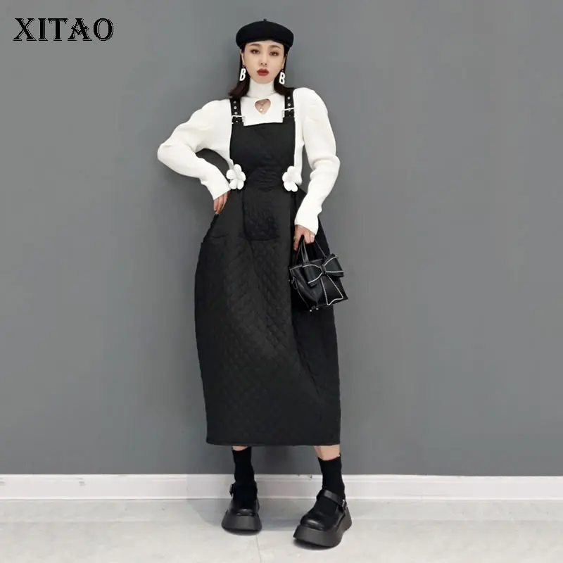 Женское платье на бретелях XITAO, Повседневное платье трапециевидной формы с квадратным воротником и регулируемым поясом, модель JL0256
Женское платье на бретелях XITAO, Повседневное платье трапециевидной формы с квадратным воротником и регулируемым поясом, модель JL0256