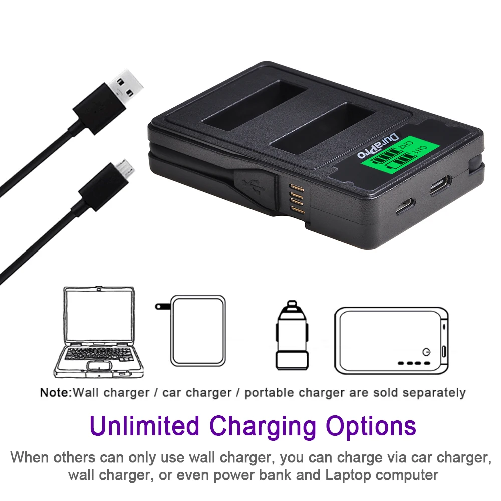 DuraPro 2pc 1850mAh EN-EL23 Camera Li-ion Battery + LCD USB Charger Kit For Nikon COOLPIX P900, P610, P600, B700, S810c Camera
DuraPro 2pc 1850mAh EN-EL23 Camera Li-ion Battery + LCD USB Charger Kit For Nikon COOLPIX P900, P610, P600, B700, S810c Camera