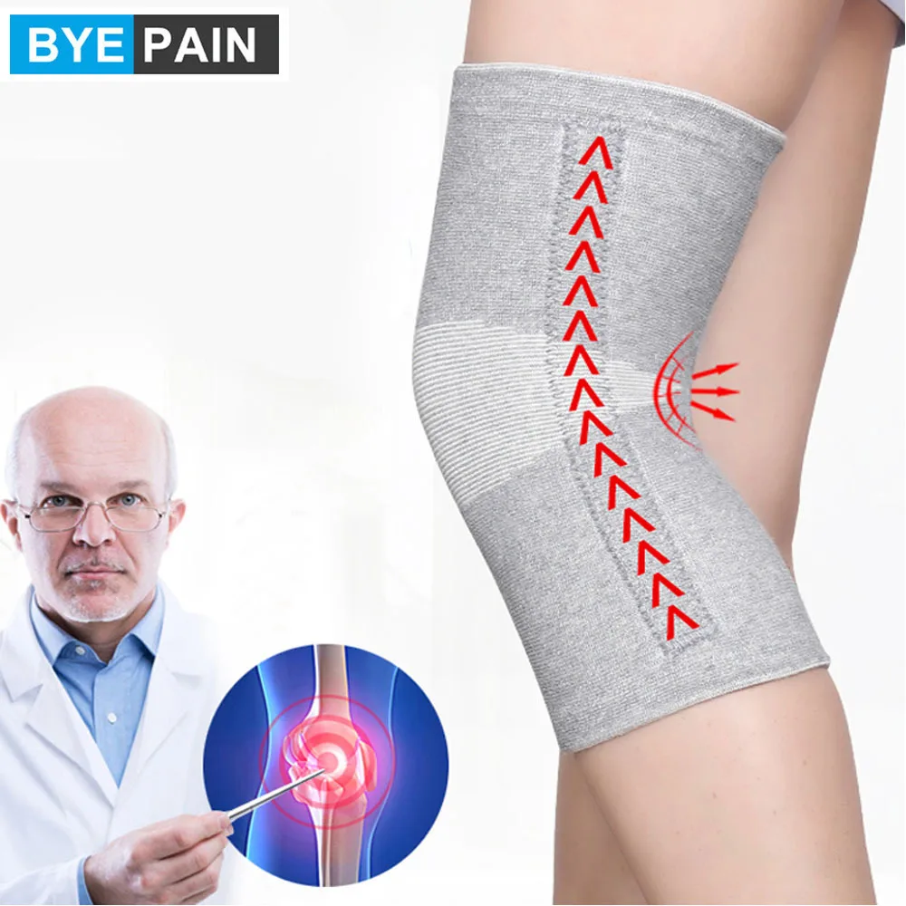 BYEPAIN 1 пара теплые эластичные дышащие наколенники поддерживающие бамбуковое