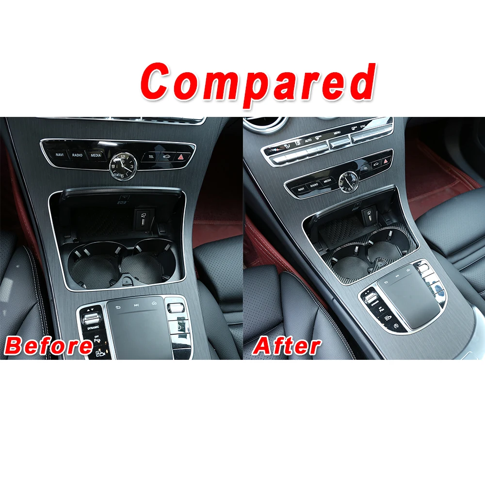 Decorative Cup Holder trim ABS Plastic Black For Mercedes-Benz C E GLC Grade Interior Stickers Portable Useful
Decorative Cup Holder trim ABS Plastic Black For Mercedes-Benz C E GLC Grade Interior Stickers Portable Useful