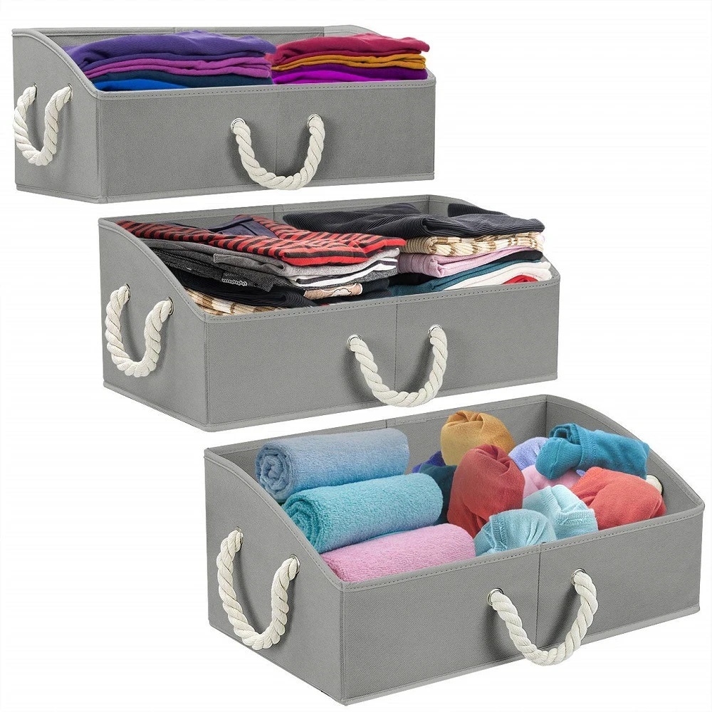 3 Pcs Multipurpose Storage Boxes With Handles Clothes Organizer Toys Books Storage Baskets Foldable Washable Closet Organizer
3 Pcs Multipurpose Storage Boxes With Handles Clothes Organizer Toys Books Storage Baskets Foldable Washable Closet Organizer