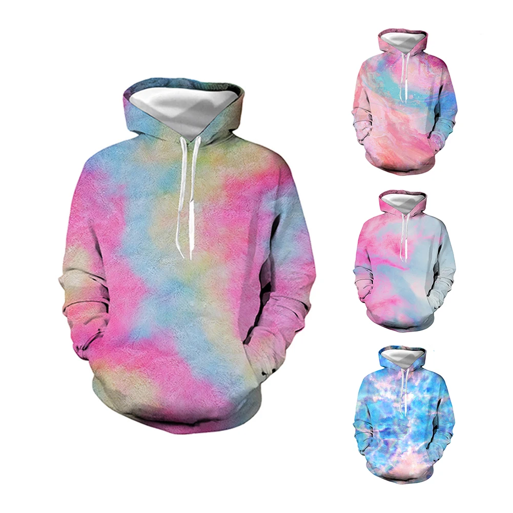Unisex Polyester 3D Digital Print Tie Dye Long Sleeve Drawstring Loose Hoodie Sweatshirt Ladies Hooded Autumn Female Pullover
Unisex Polyester 3D Digital Print Tie Dye Long Sleeve Drawstring Loose Hoodie Sweatshirt Ladies Hooded Autumn Female Pullover
