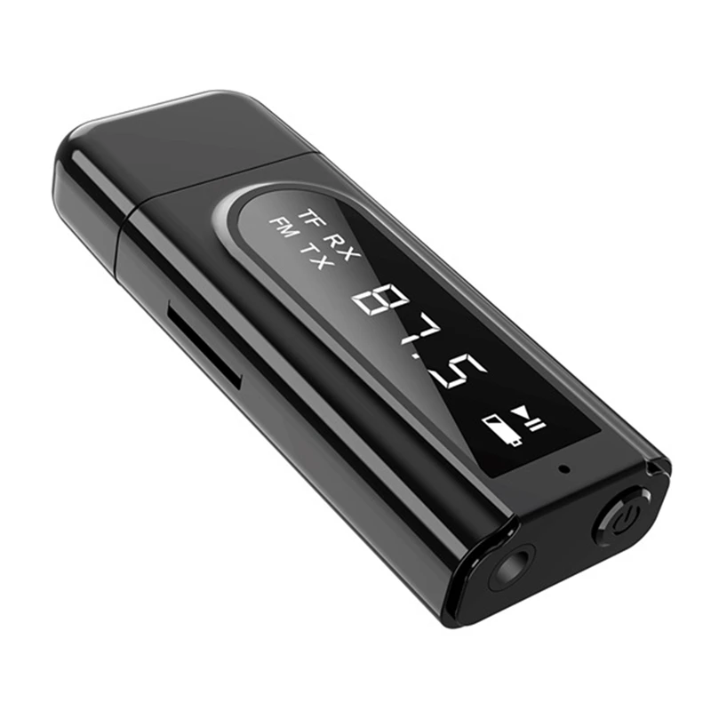 2 In 1 Bluetooth 5.0 Receiver Car LED Transmitter Aux FM Modulator TF Card Reader With Microphone For Hand Free Calling
2 In 1 Bluetooth 5.0 Receiver Car LED Transmitter Aux FM Modulator TF Card Reader With Microphone For Hand Free Calling