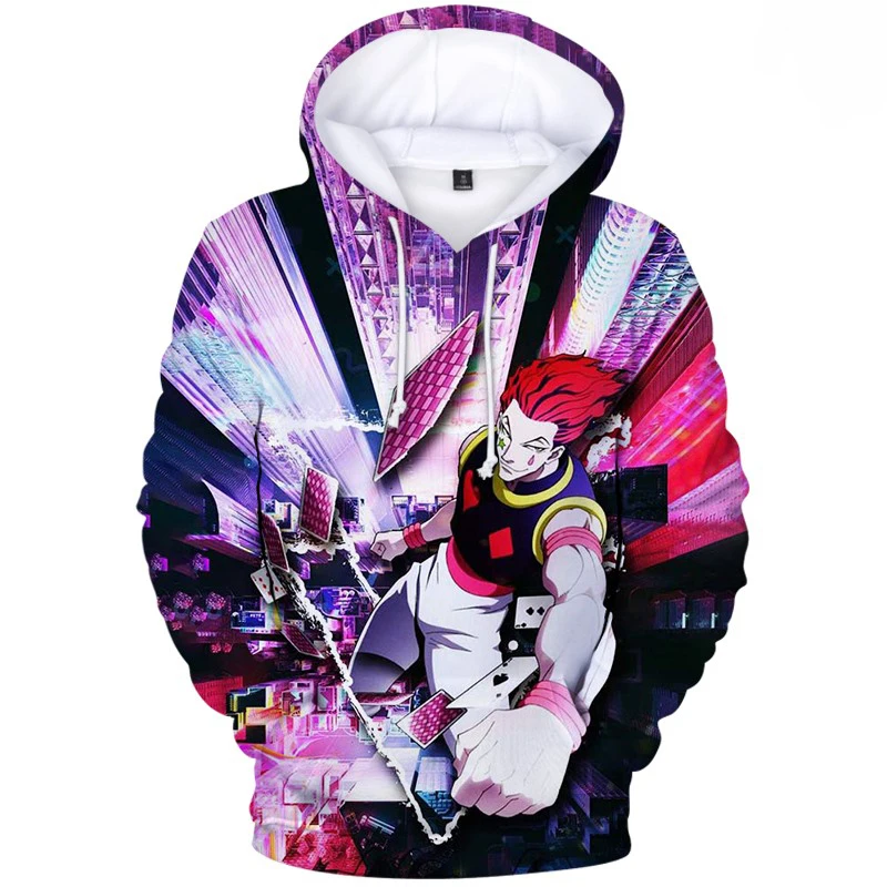 Popular 3D Hoodie Hisoka Hoodies Men Sweatshirts Women Fashion Anime Hip Hop Coats Casual Boys Tops Hunter X Hunter Pullovers
Popular 3D Hoodie Hisoka Hoodies Men Sweatshirts Women Fashion Anime Hip Hop Coats Casual Boys Tops Hunter X Hunter Pullovers