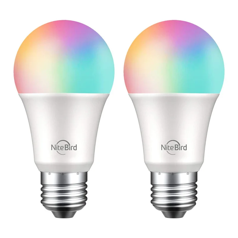 E27 Smart Light Bulb NiteBird Dimmable WiFi Bulbs Works with Alexa Echo and Google Home Gosund app 8W 75W Equivalent
E27 Smart Light Bulb NiteBird Dimmable WiFi Bulbs Works with Alexa Echo and Google Home Gosund app 8W 75W Equivalent