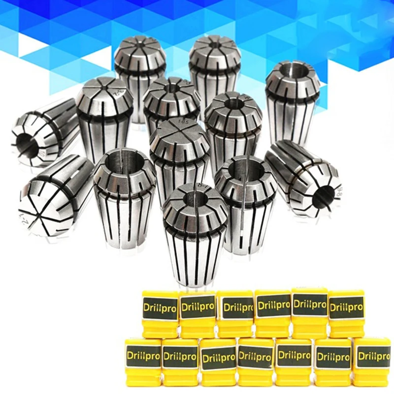 SHGO HOT-13pcs 1-13 мм ER20 Набор пружинных цанг ЧПУ рабочий токарный станок для гравировки и фрезерования
SHGO HOT-13pcs 1-13 мм ER20 Набор пружинных цанг ЧПУ рабочий токарный станок для гравировки и фрезерования