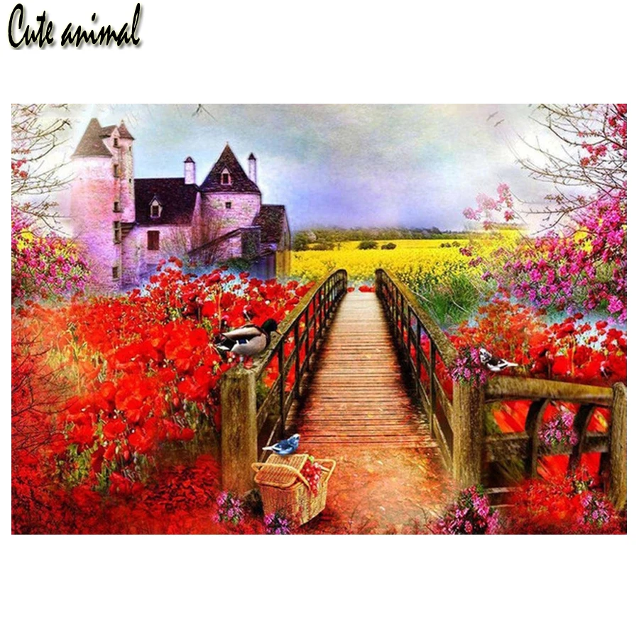 5d diy diamond painting full drill square Flowers castle Scenic diamond embroidery kits diamond mosaic nordic art room decor
5d diy diamond painting full drill square Flowers castle Scenic diamond embroidery kits diamond mosaic nordic art room decor