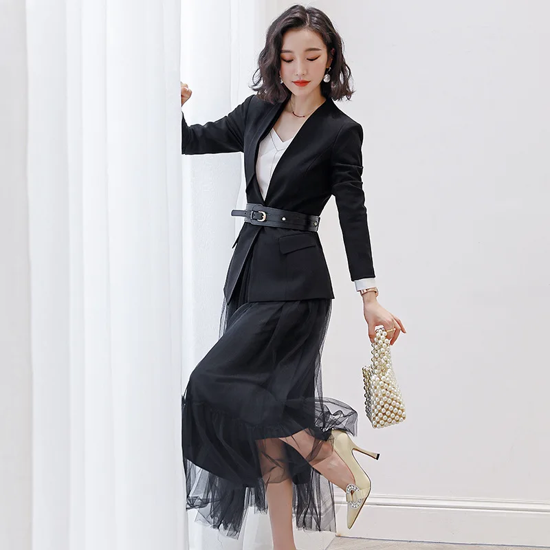 Женский блейзер, весна и осень 2020, новая популярная сеть, длинное платье, черная юбка, профессиональный костюм, украшение для похудения, рабо...
Женский блейзер, весна и осень 2020, новая популярная сеть, длинное платье, черная юбка, профессиональный костюм, украшение для похудения, рабо...