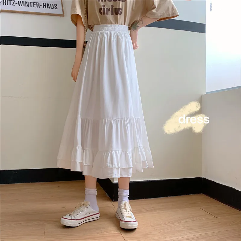 New Spring Summer Women Boho Long Skirt High Waist Ruffles Solid Sexy Female Skirts Dropshiping
New Spring Summer Women Boho Long Skirt High Waist Ruffles Solid Sexy Female Skirts Dropshiping