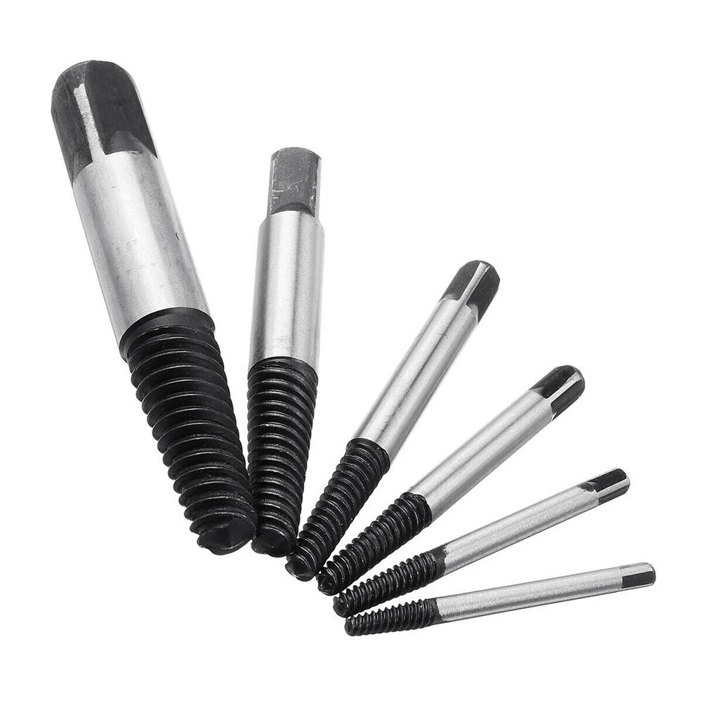 6pcs Screw Extractor Set Easy Out Drill Bits Guide Broken Damaged Bolt Remover Crew Extractor With Box 2020
6pcs Screw Extractor Set Easy Out Drill Bits Guide Broken Damaged Bolt Remover Crew Extractor With Box 2020
