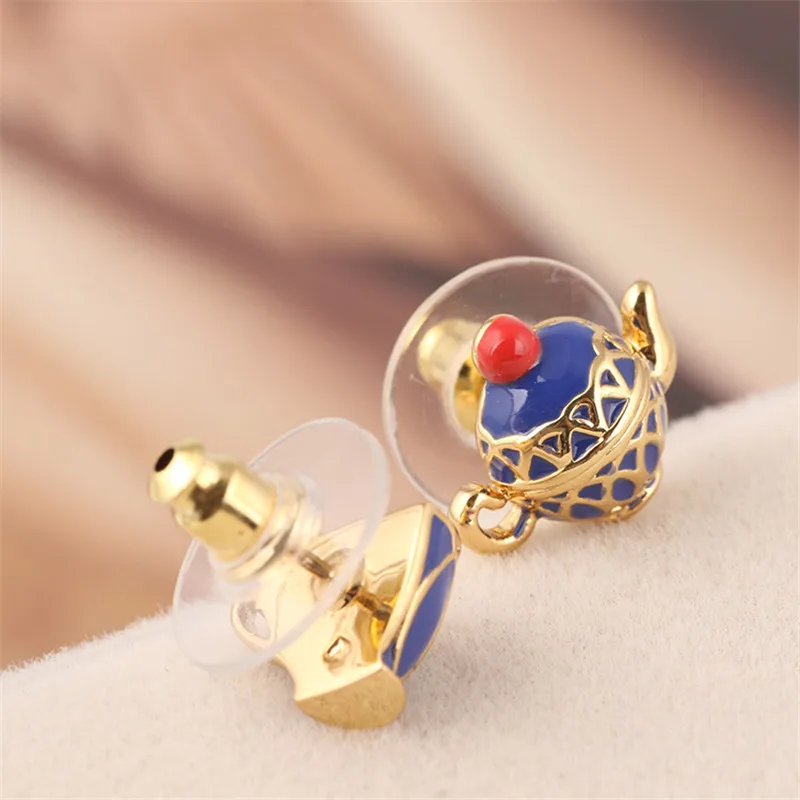 Korean Popular Earrings For Women Asymmetric Enamel Glaze Blue Tea Cup Teapot Fashion Stud Earrings Party Wedding Jewerly
Korean Popular Earrings For Women Asymmetric Enamel Glaze Blue Tea Cup Teapot Fashion Stud Earrings Party Wedding Jewerly