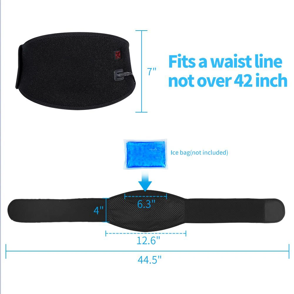 USB Electric Heating Belt Support Therapy With LED Indicator Adjusted Relieve Pains Promote Rapid Healing Wounds Portables Black
USB Electric Heating Belt Support Therapy With LED Indicator Adjusted Relieve Pains Promote Rapid Healing Wounds Portables Black