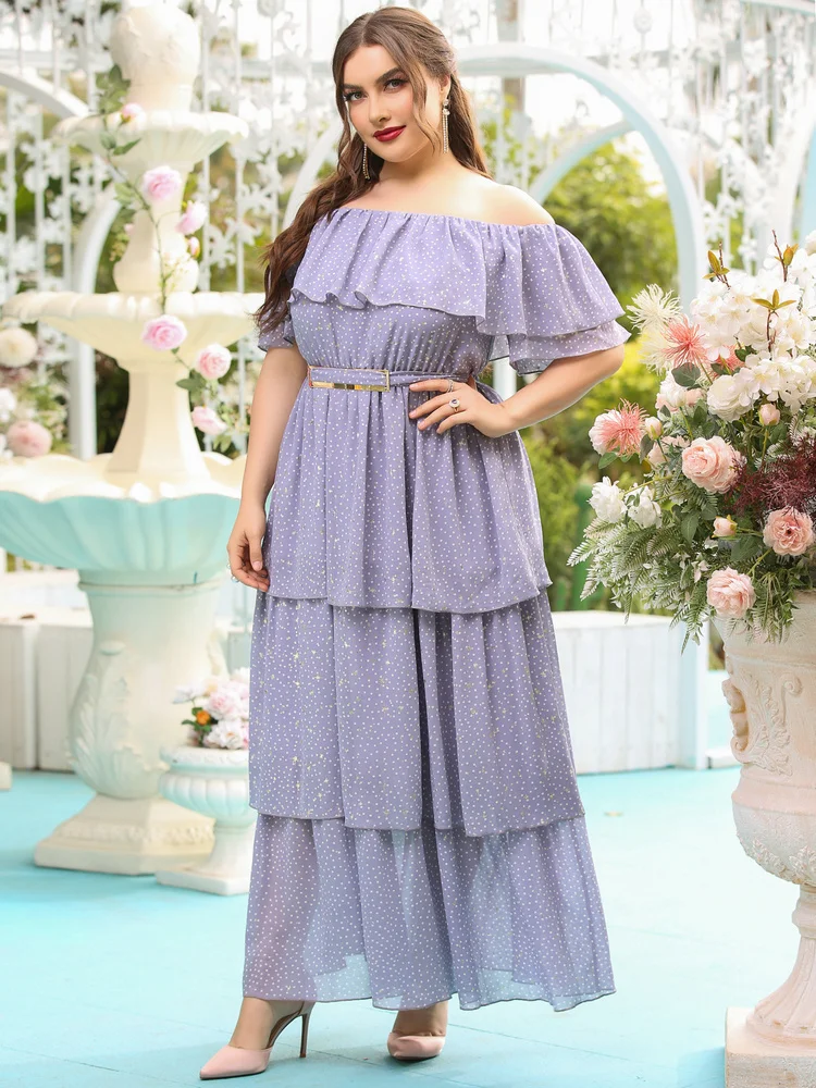 TOLEEN Women Plus Size Large Elegant Maxi Dresses 2022 Summer Purple Ruffle Boho Long Oversized Party Evening Festival Clothing
TOLEEN Women Plus Size Large Elegant Maxi Dresses 2022 Summer Purple Ruffle Boho Long Oversized Party Evening Festival Clothing