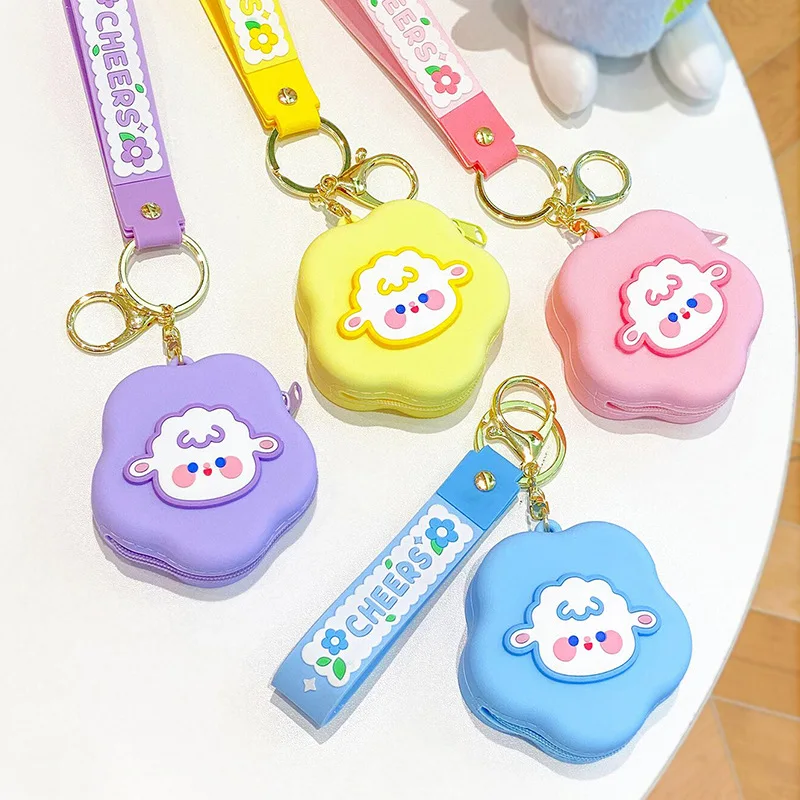 Cartoon Cute Silicon Coin Purse Keychain Small Items Organizer Bag Girly Heart Wallet Simple Fresh Cute Student Mini Coin Bag
Cartoon Cute Silicon Coin Purse Keychain Small Items Organizer Bag Girly Heart Wallet Simple Fresh Cute Student Mini Coin Bag